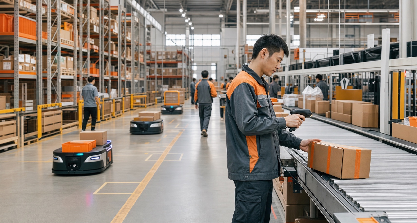 Modern ecommerce fulfillment warehouse
