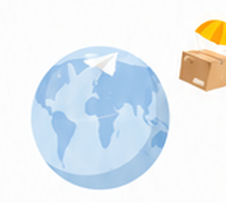 Global shipping illustration